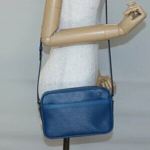 LOUIS VUITTON Epi Trocadero 23 Shoulder Bag Blue M52305 LV Auth 140559